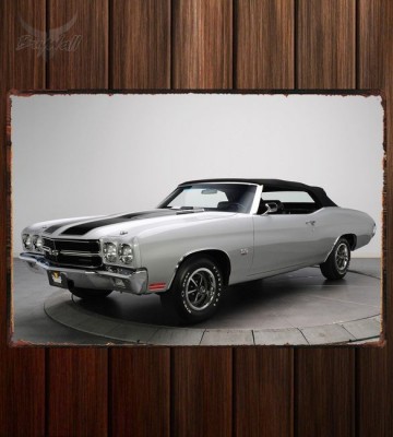 Металлическая табличка Chevrolet Chevelle SS 454 RPO LS5 Convertible